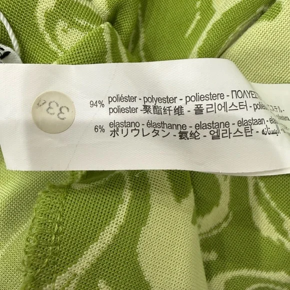 Zara Funky Green Swirl Patterned Pants - Picture 4 of 4